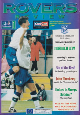 Tranmere Rovers v Norwich City Match Programme 1997-10-04